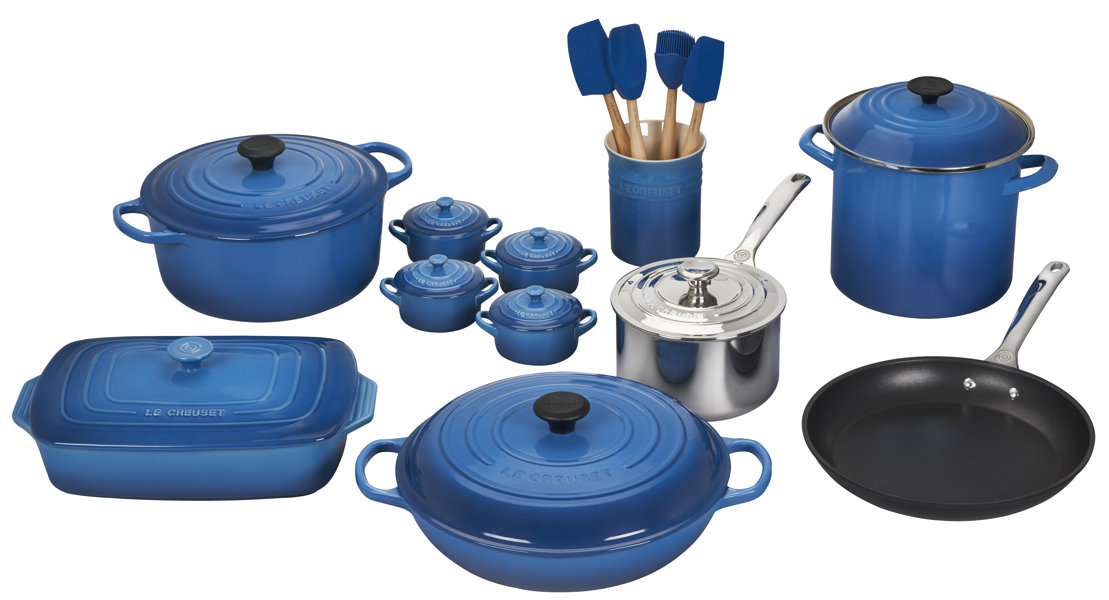 Le Creuset Le Creuset 24 Piece Mixed Material Cookware Set Perigold